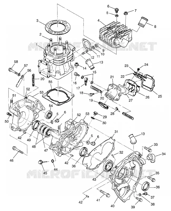 CAJA DEL CIGÜEÑAL AND CILINDRO (400) XPRESS 400 W969540 (4935923592D011)
