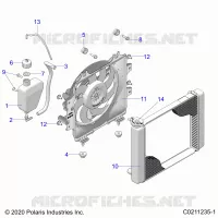 ENGINE, SISTEMA DE REFRIGERACIÃ“N, RADIATOR, FAN & OVERFLOW BOTTLE