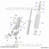 SUSPENSION, PUNTAL DELANTERO