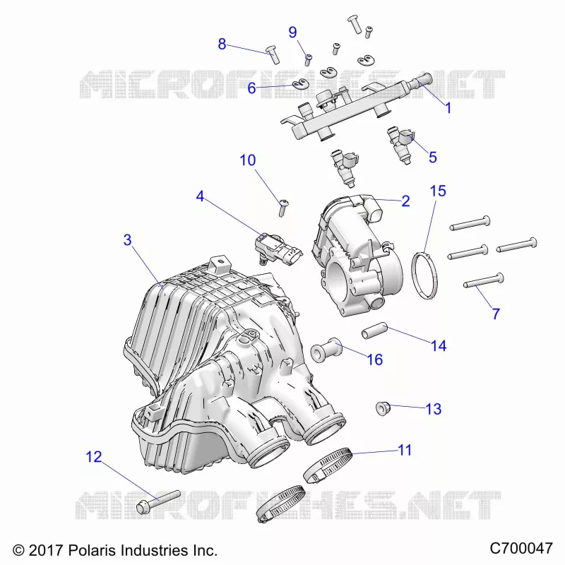 ENGINE, TOMA DE AIRE MANIFOLD, THROTTLE BODY, FUEL RAIL