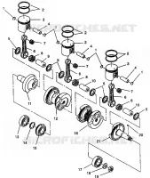 PISTÓN Y CIGÜEÑAL XLT E940767,  XLT SP E940667    XLT SKS E940567 (49274227420035)