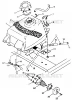 GASOLINA TANK XPRESS 300 W97CA28C and  XPRESS 400L W97CA38C (4939603960B003)