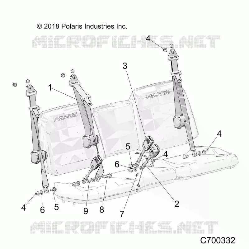ASIENTO BELT AND MOUNTING