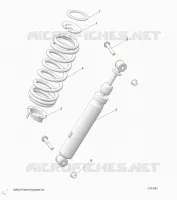 SUSPENSION, REAR MONTAJE DE DESCARGA
