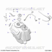 SISTEMA DE COMBUSTIBLE, FUEL TANK ASM.