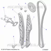 LA CADENA DE LEVAS AND TENSIONER
