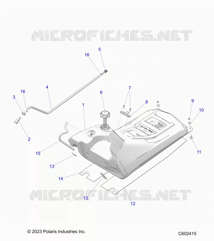 SISTEMA DE COMBUSTIBLE, FUEL TANK ASM.