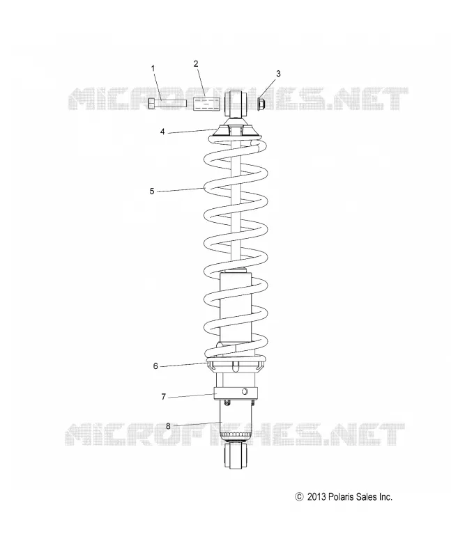 SUSPENSION, SHOCK TRASERO TRACK (7043994)