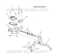 FRENO FRONTAL BRAKE LEVER AND MASTER CYLINDER