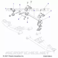 SUSPENSION, FRONT BARRA ESTABILIZADORA