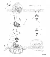 ENGINE, COOLING SYSTEM AND BOMBA DE AGUA