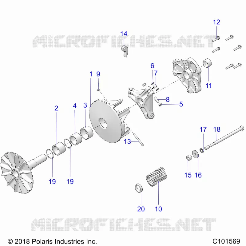 TREN, PRIMARY CLUTCH