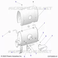 ENGINE, SISTEMA DE ESCAPE, SILENCER