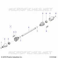 TREN, DRIVE SHAFT, FRONT