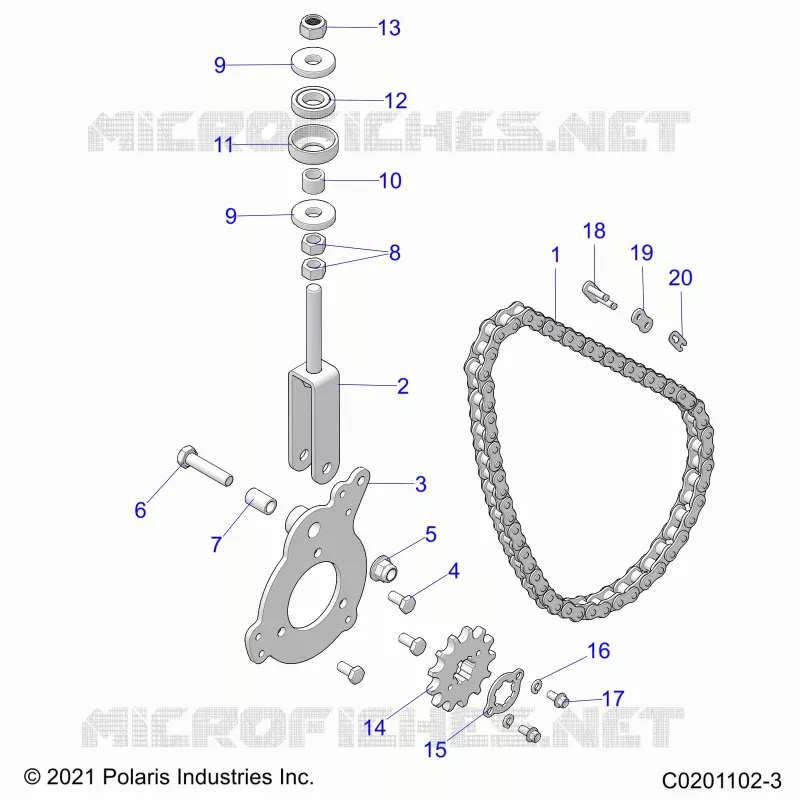 TREN, CHAIN TENSIONER AND SPROCKET