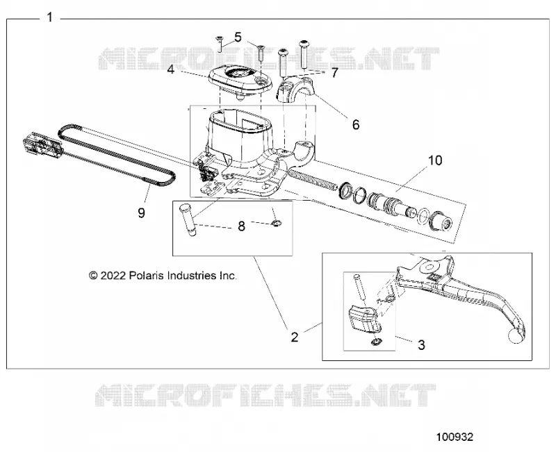 FRENO FRONTAL BRAKE LEVER AND MASTER CYLINDER