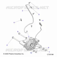 TREN, FRONT GEARCASE MOUNTING