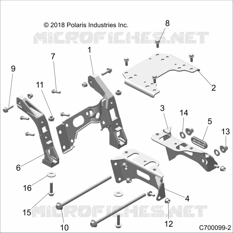CHASIS, MOUNTING, FRONT GEARCASE