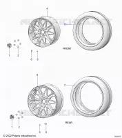 RUEDAS, FRONT AND REAR