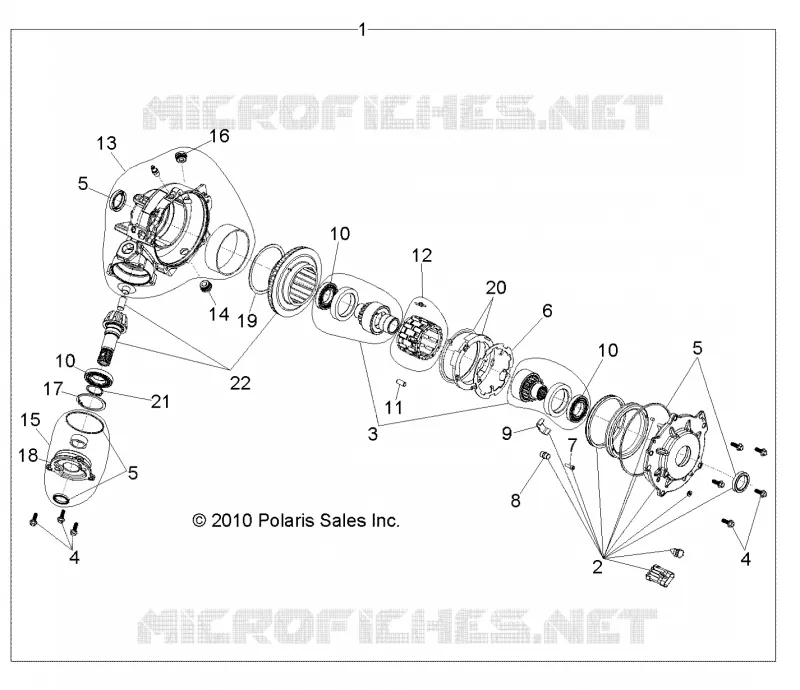 TREN, FRONT CAJA DE ENGRANAJES (Built 3/09/10 and After)
