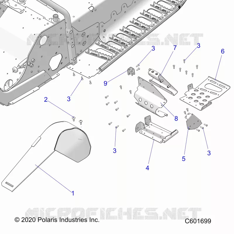 CHASSIS, FOOTREST-LH AND PROTECCIÃ³N DEL EMBRAGUE