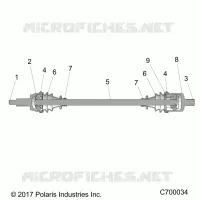 TREN, FRONT HALF SHAFT