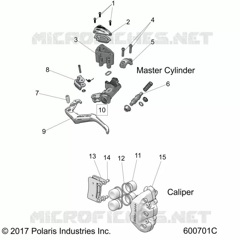 BRAKES, CALIPER AND CILINDRO MAESTRO ASM.