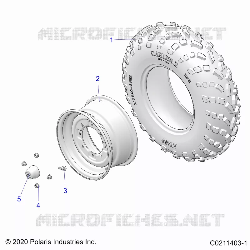 RUEDAS, FRONT TIRE
