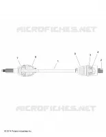 DRIVE TRAIN, TRASERO DEL EJE DE TRANSMISION