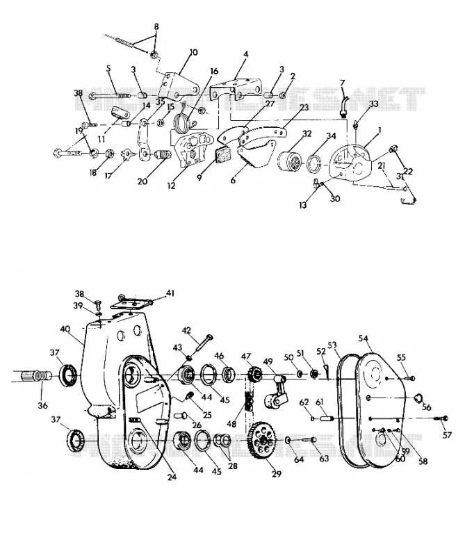 FRENO AND CADENACASE ALL SWEDISH SNOWMOBILES LESS SUPERTRAK, WIDETRAK   LITE (4922482248001A)