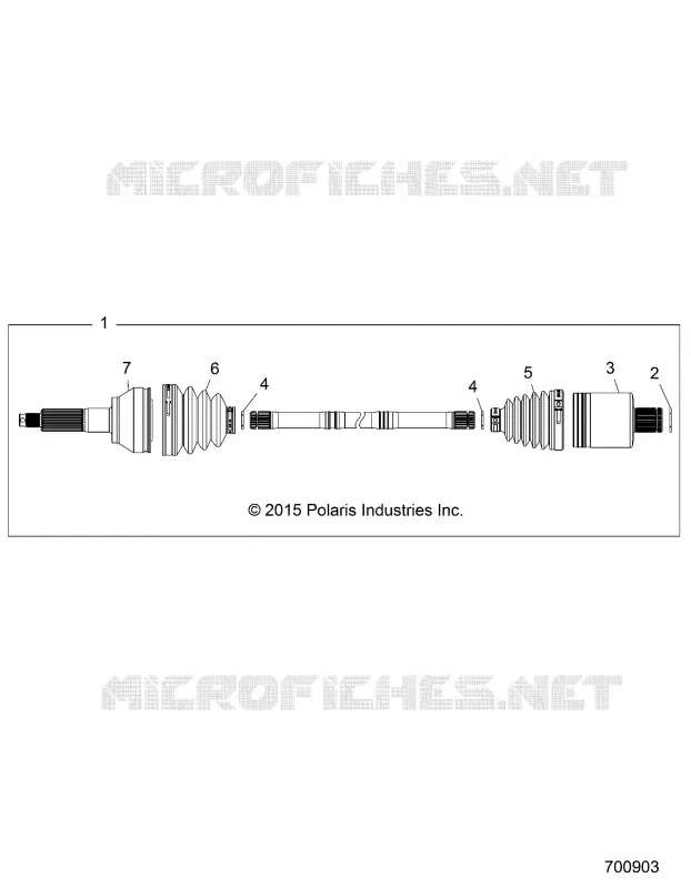 DRIVE TRAIN, TRASERO UNIDAD SHAFT