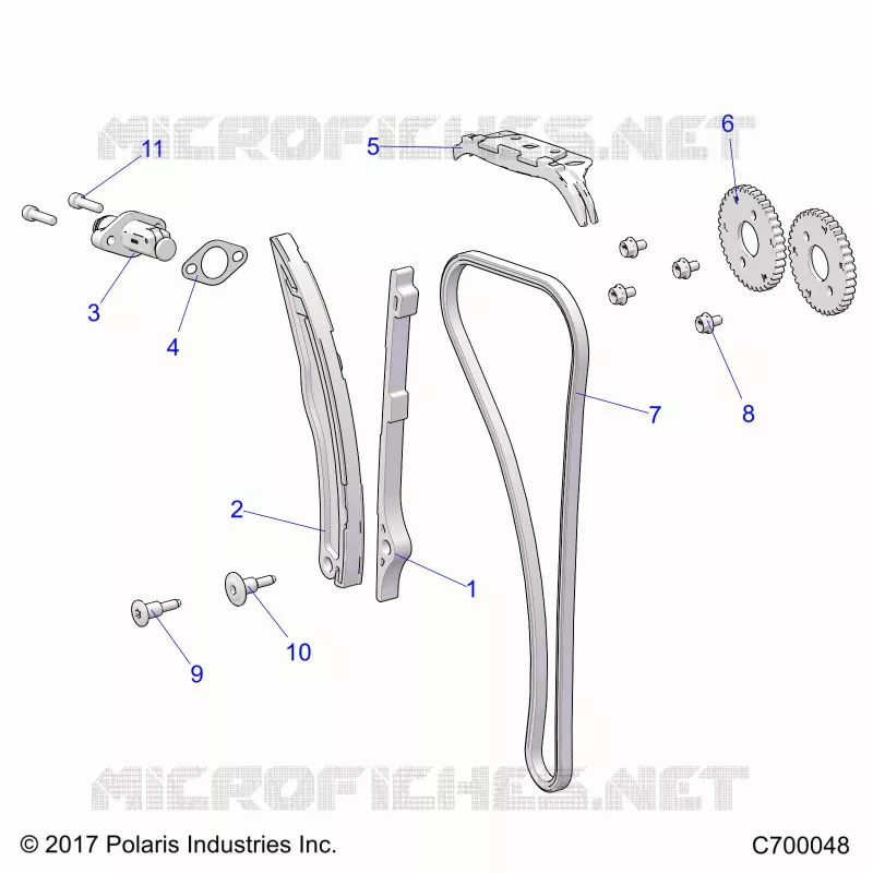 LA CADENA DE LEVAS AND TENSIONER