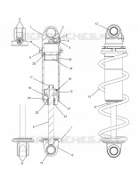 SUSPENSION, CHOQUE FRONTAL TRACK (BLACK COIL OVER)