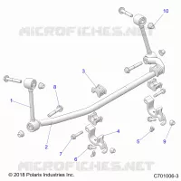 SUSPENSION, FRONT BARRA ESTABILIZADORA- Z23NAK99A/99B (C701006-3)