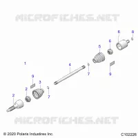 TREN, REAR DRIVE SHAFT