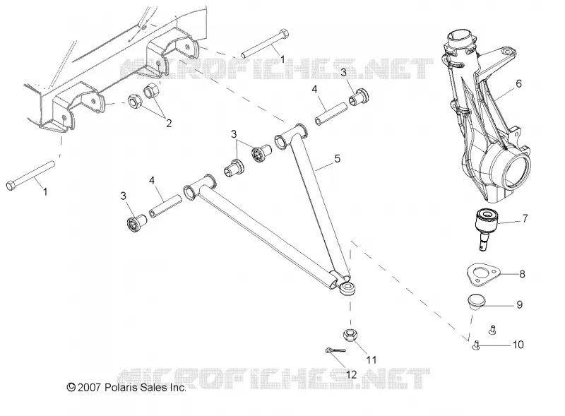 SUSPENSION, A-ARM and PUNTAL MOUNTING