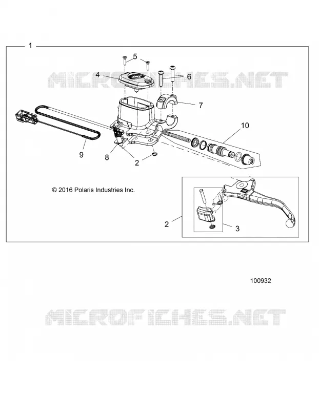 BRAKES, FRONT BRAKE LEVER AND CILINDRO MAESTRO
