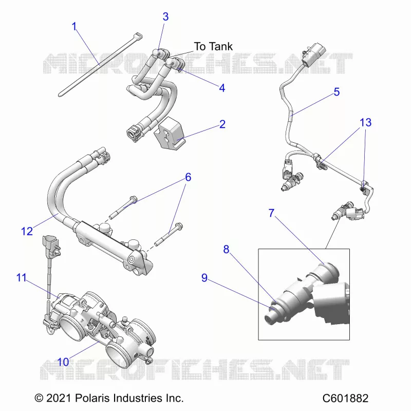 SISTEMA DE COMBUSTIBLE, RAIL, LINES AND THROTTLE BODY