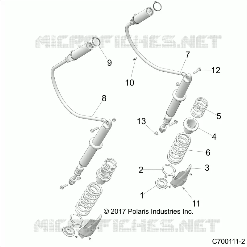 SUSPENSION, REAR MONTAJE DE DESCARGA