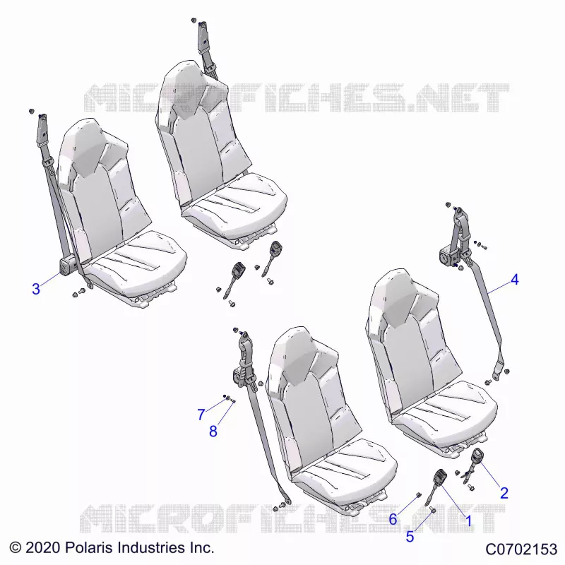 ASIENTO BELT MOUNTING