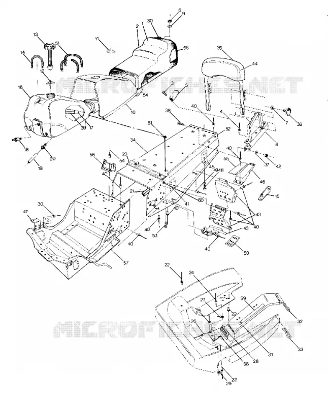 CHASIS AND ASIENTO SuperTrak Updated 2/90 (4917131713001A)