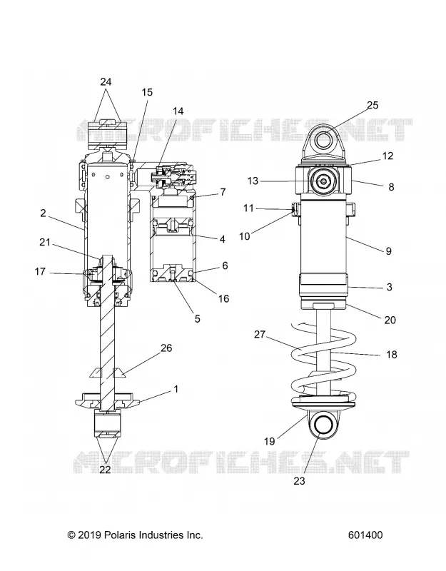SUSPENSION, CHOQUE FRONTAL TRACK