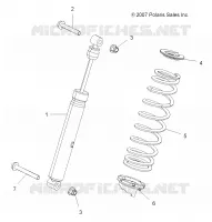 SUSPENSION, SHOCK TRASERO