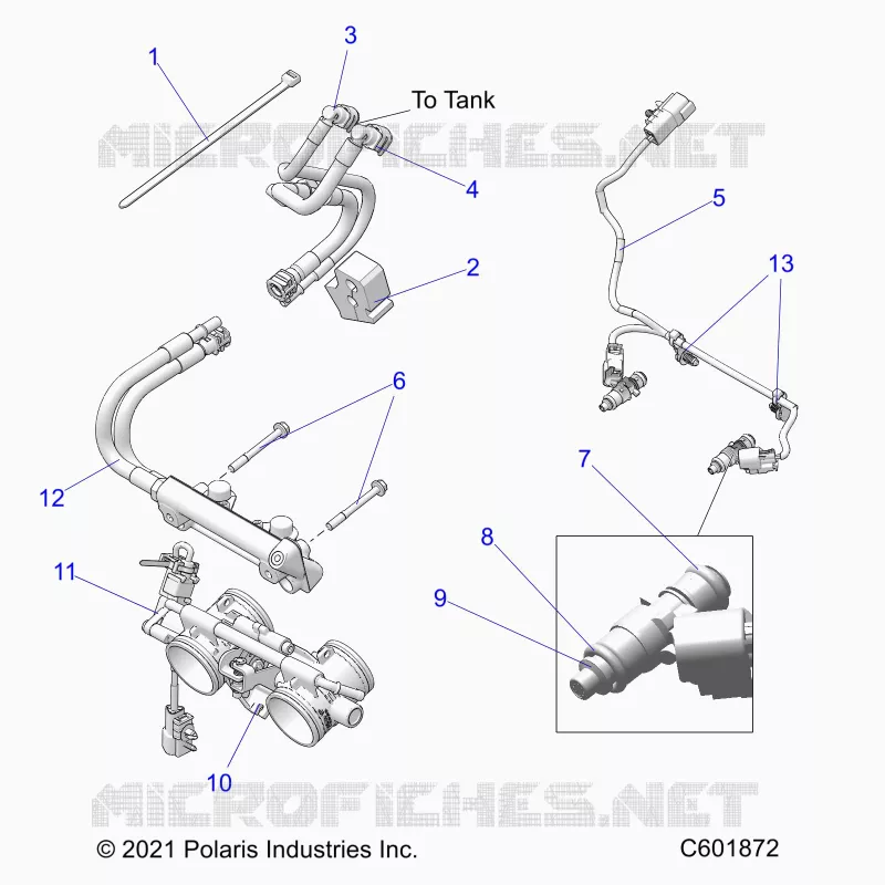 SISTEMA DE COMBUSTIBLE, RAIL, LINES AND THROTTLE BODY