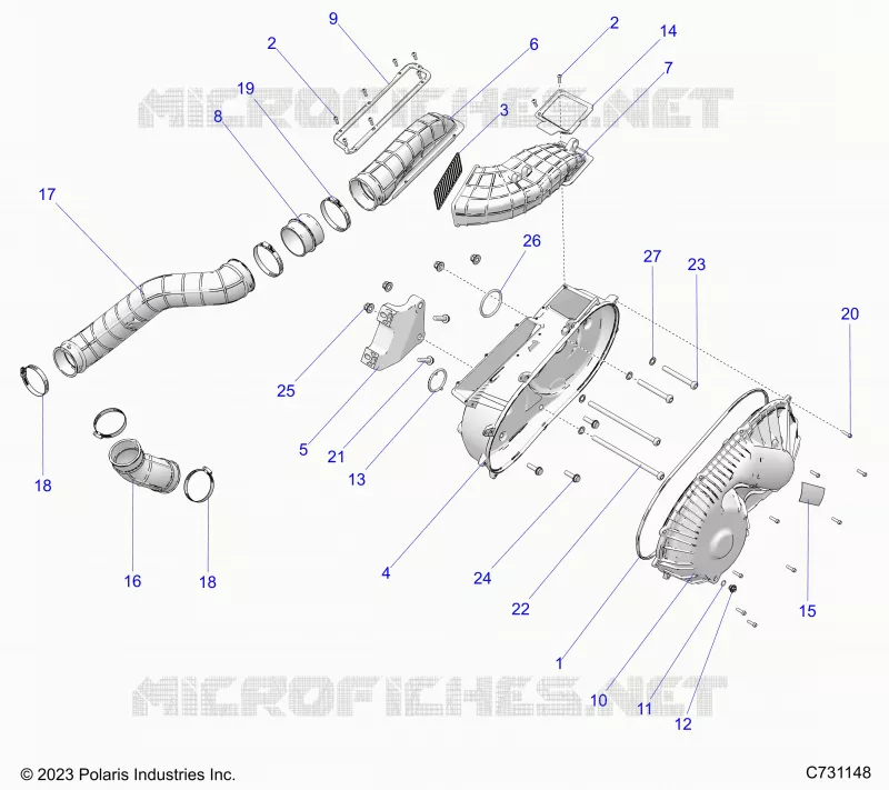 TREN, CLUTCH COVER AND DUCTING