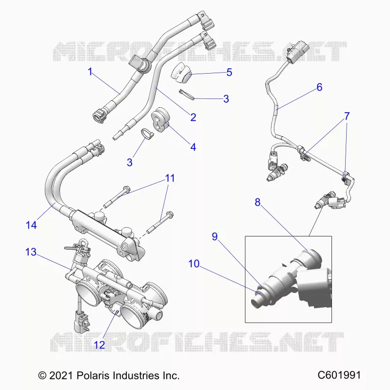 SISTEMA DE COMBUSTIBLE, RAIL, LINES AND THROTTLE BODY