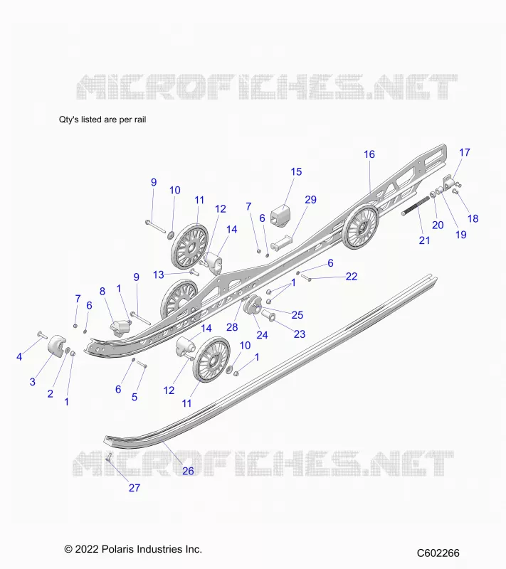 SUSPENSION, RAIL BEAM LH/RH