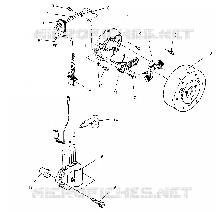 MAGNETO ASSEMBLY 440 0952760, 440 SKS 0952560,  AND EUROPEAN 440 SKS E95256 (4929032903C014)