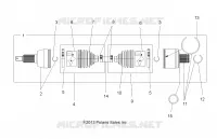 DRIVE TRAIN, EJE DE TRANSMISIÃ“N, REAR
