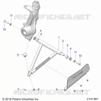 SUSPENSION, A-ARM AND PUNTAL MOUNTING -A18SDA57F1/SDE57F1 